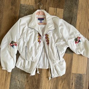 Vintage Embroidered Wind Breaker Jacket